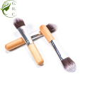 Mini Foundation Wood Maquillage Brosse Poudre plate